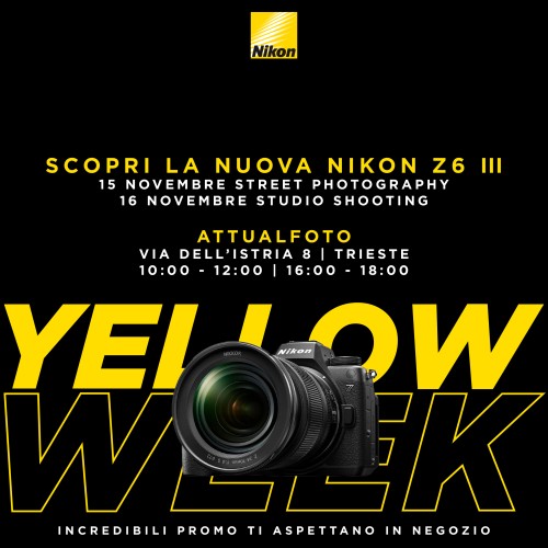 NIKON YELLOW WEEK - Z6 III - Scopri il Potenziale in Studio